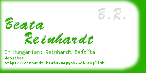 beata reinhardt business card